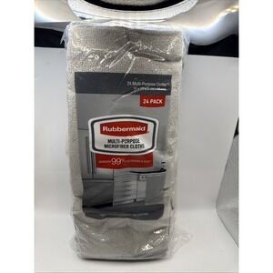 Rubbermaid Microfiber Cloth Towels, 24 Pack, 14"x14", Non-Scratch